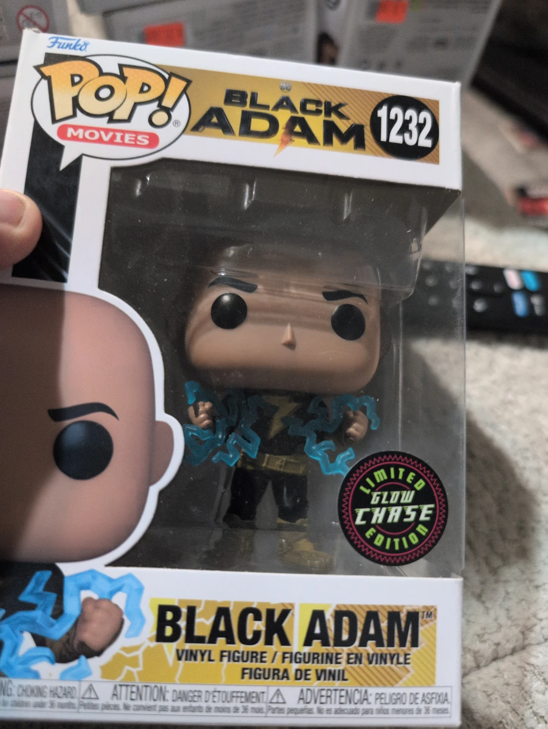 Funko Pop! Movies Black Adam #1232 Limited Glow Chase Edition