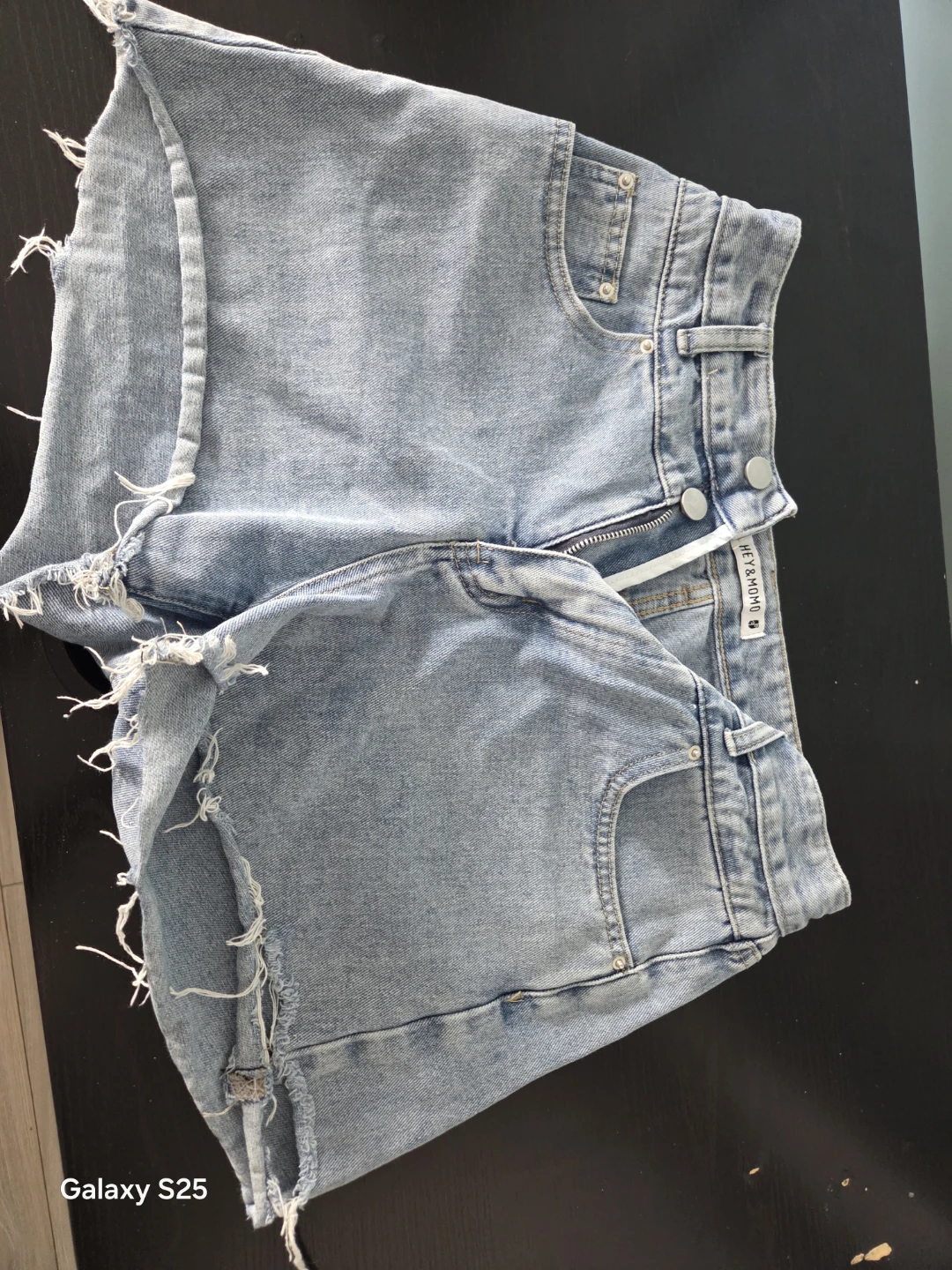 Distressed Denim Shorts