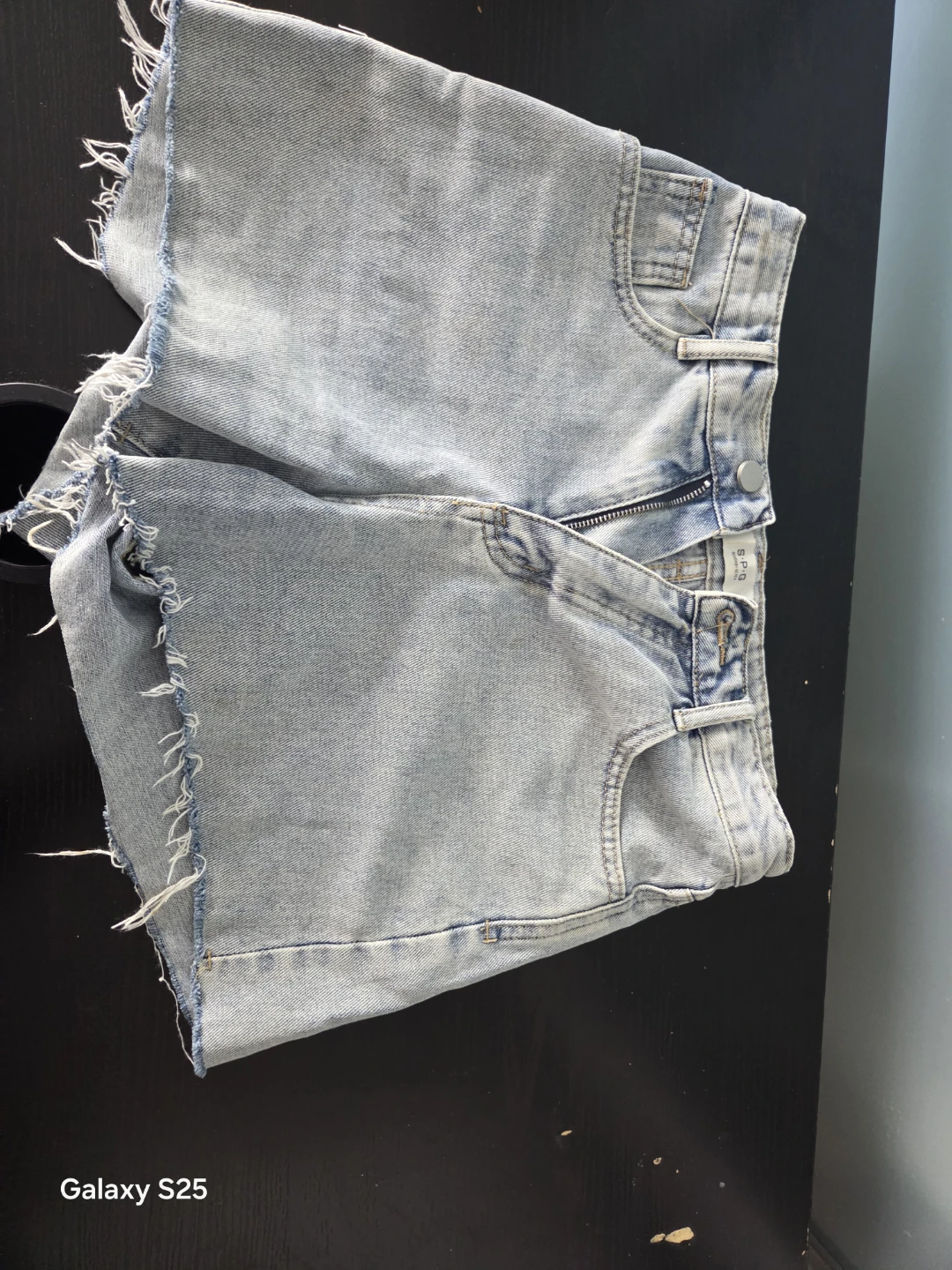 Distressed Denim Shorts - photo 4