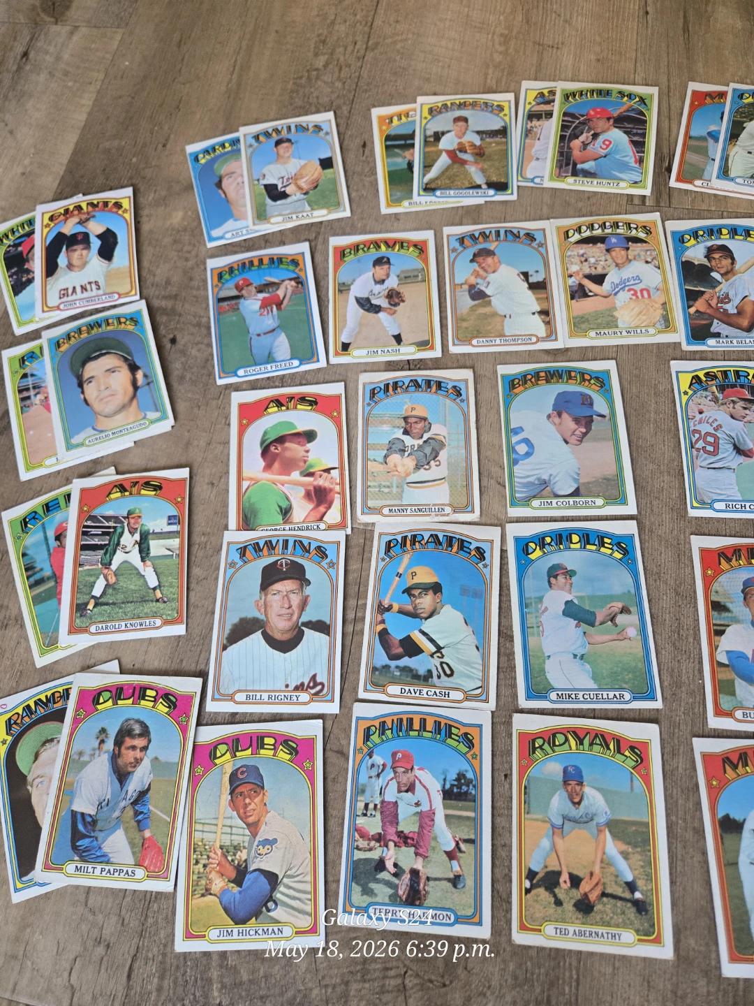 Collection of 1972 Topps Baseball Cards