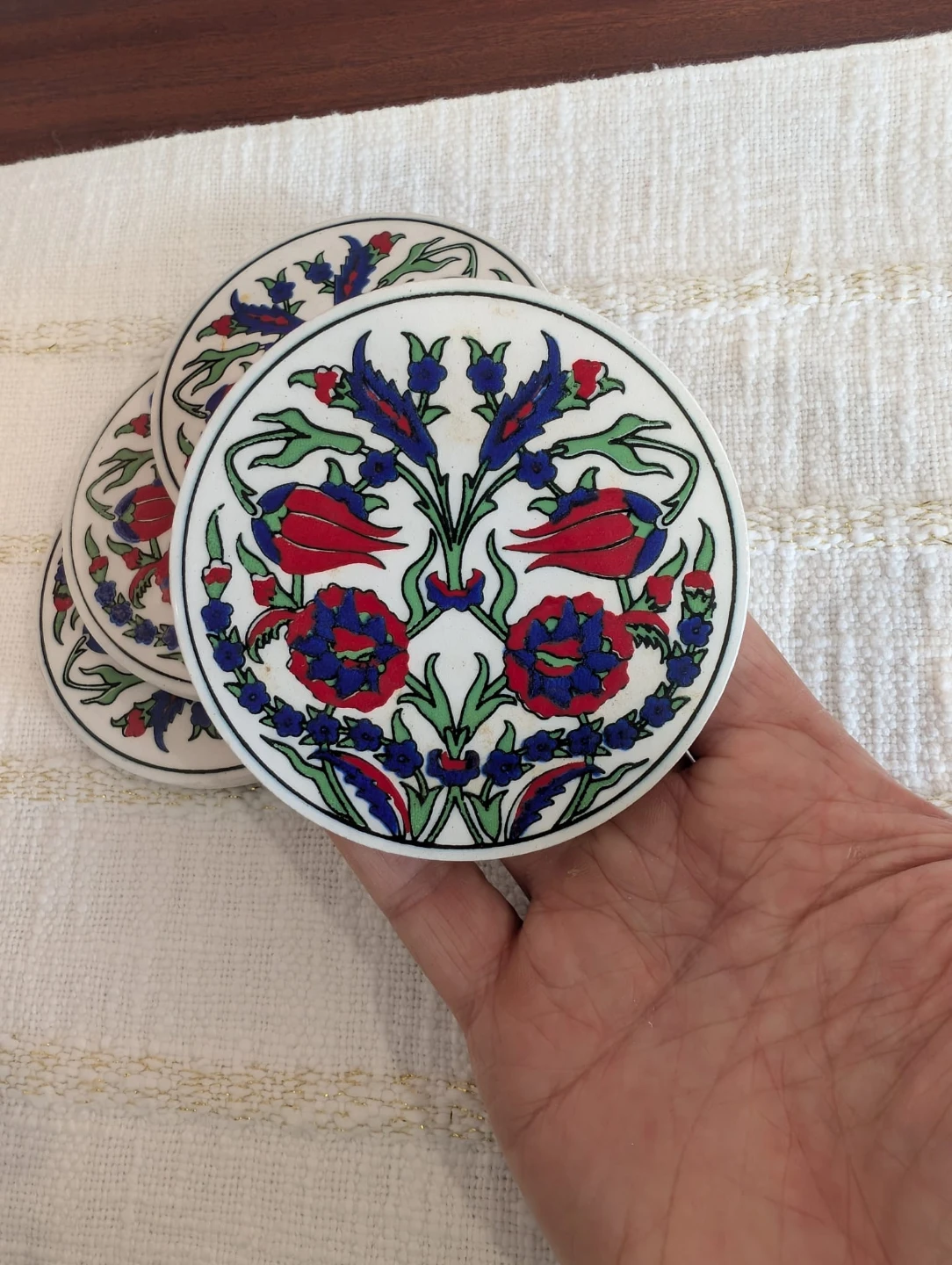 Set of 4 Ceramic Coasters