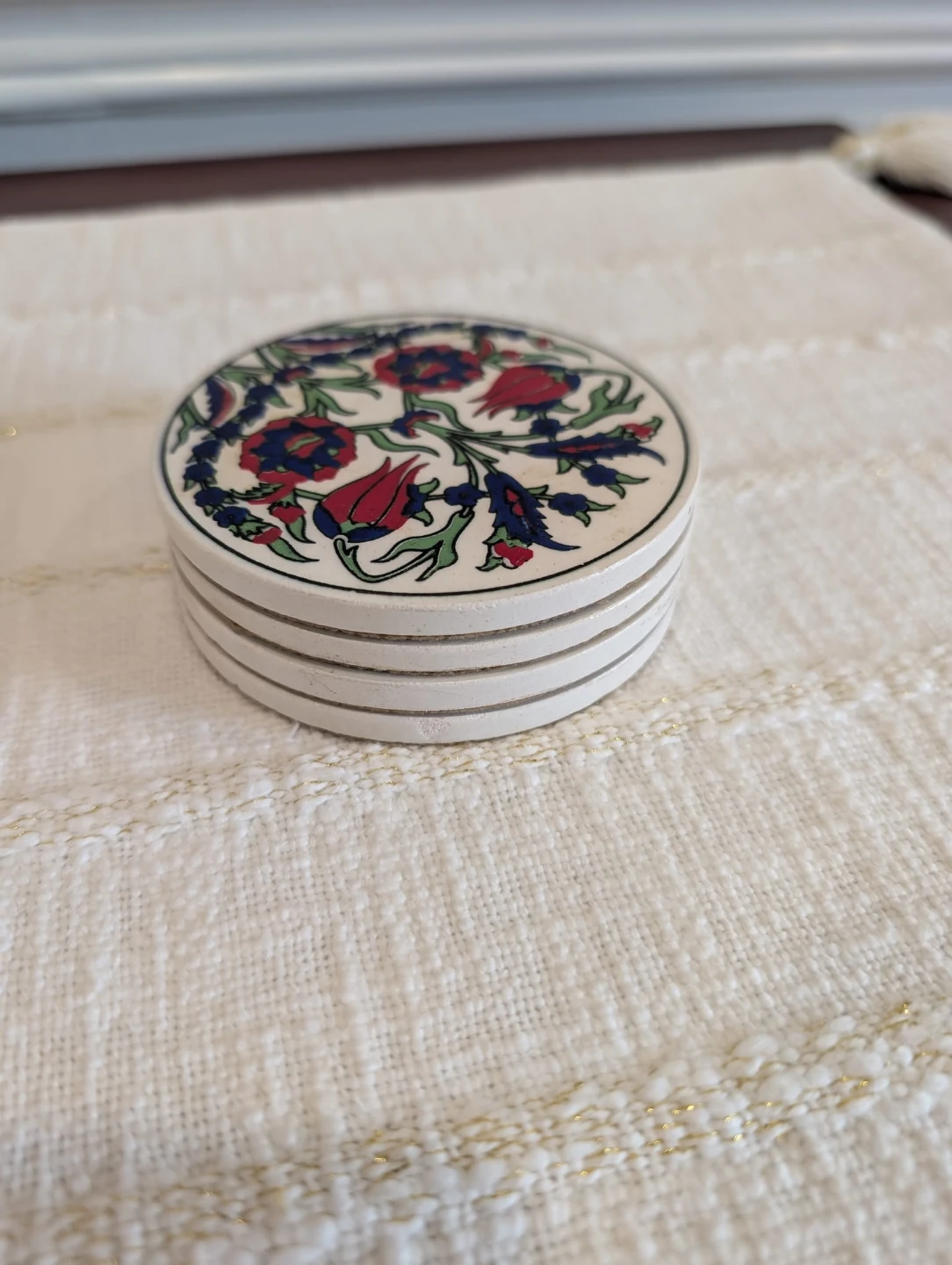 Set of 4 Ceramic Coasters - photo 2