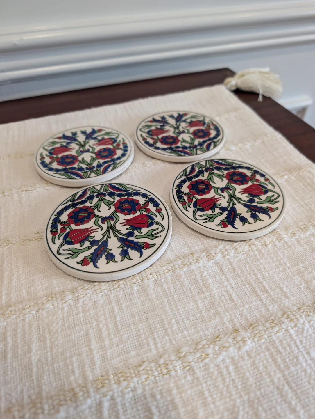 Set of 4 Ceramic Coasters - photo 4