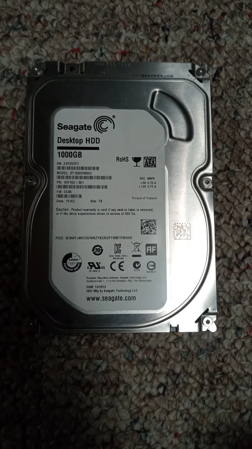 Seagate Desktop HDD 1000GB Internal Hard Drive