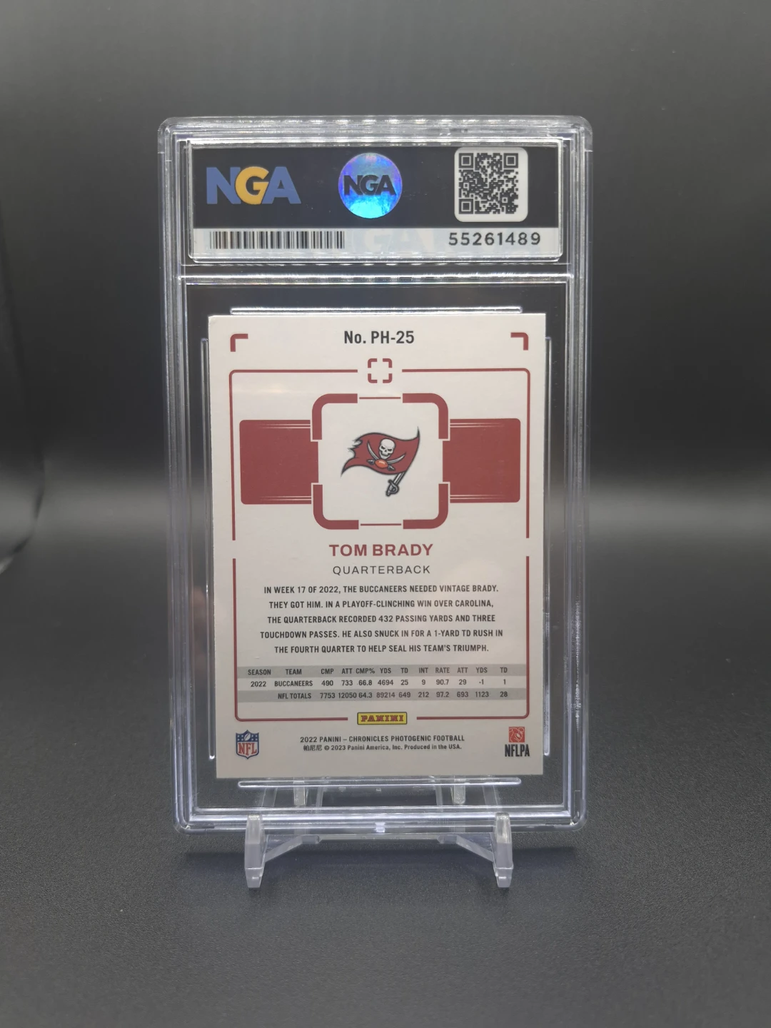 Tom Brady 2022 Panini Chronicles Photogenic Card #PH-25 - photo 2