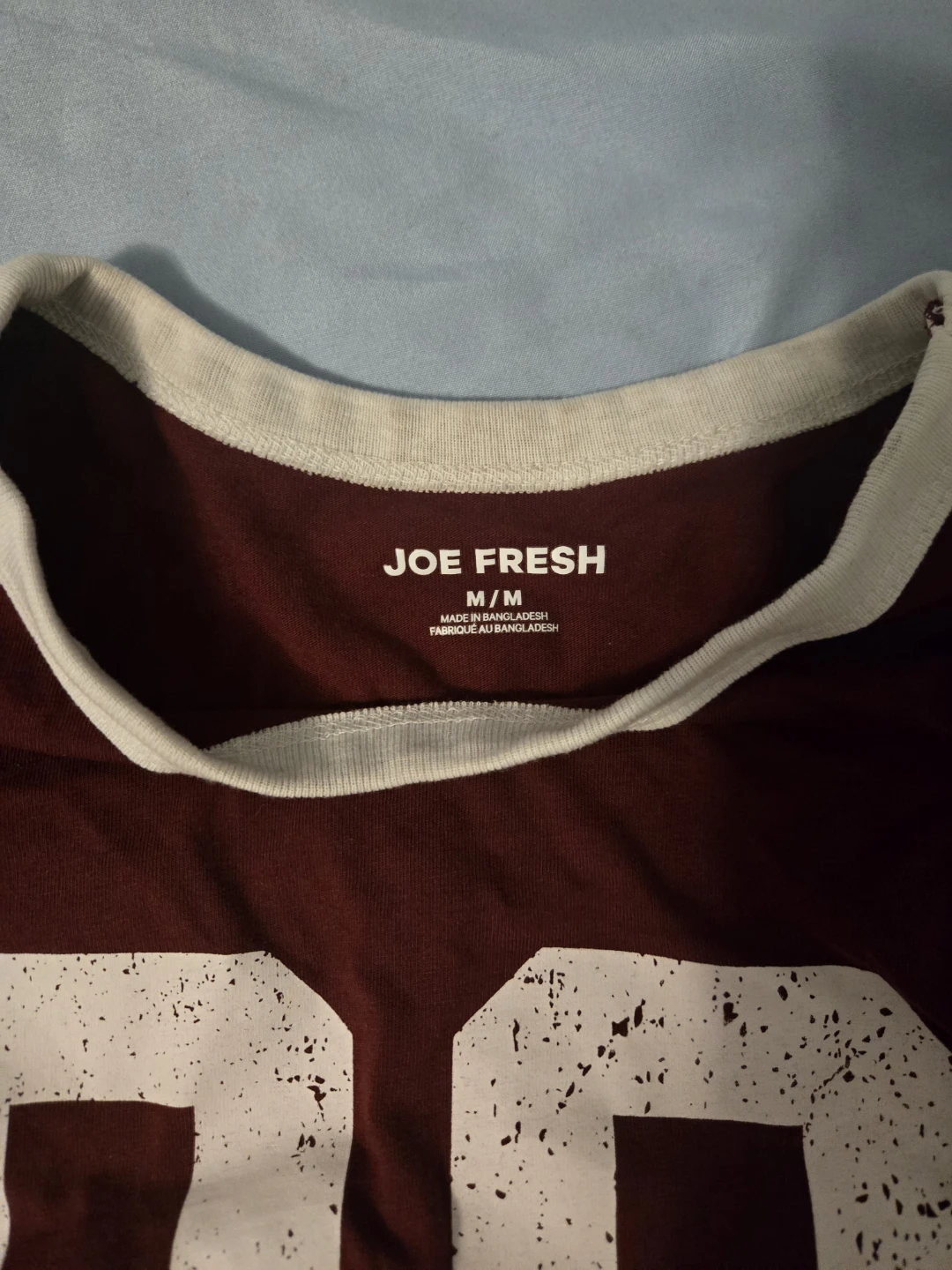 Joe Fresh Maroon "89" Ringer T-Shirt - photo 3
