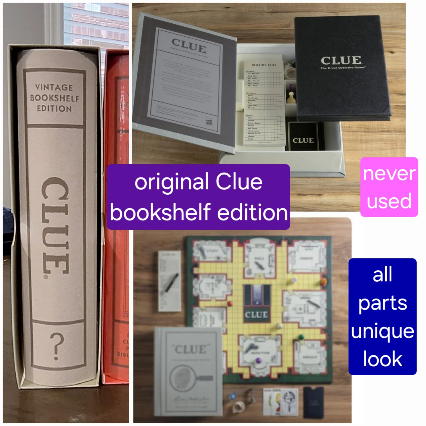 Board Games - Clue and Monopoly collectors editions - NEW - photo 3