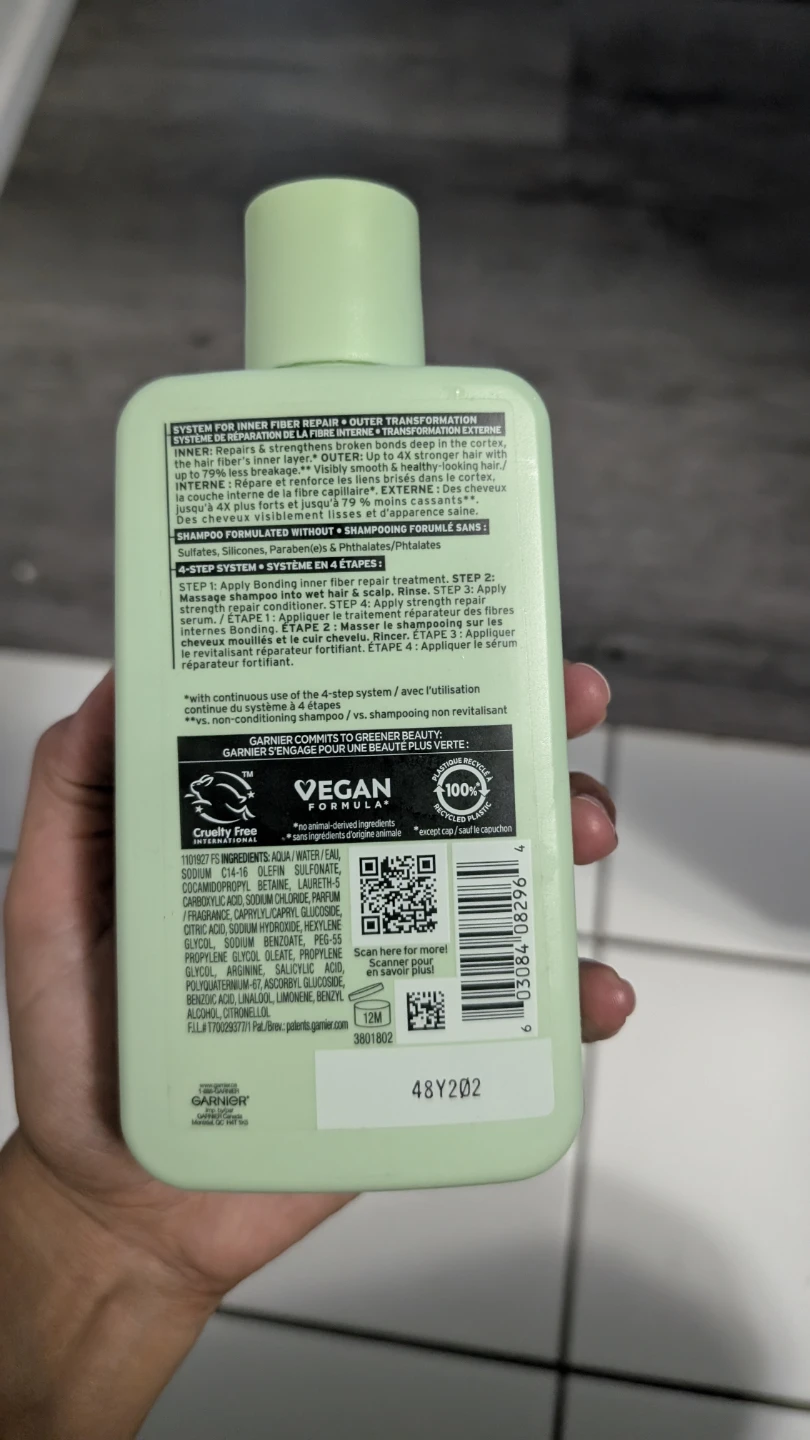 Garnier Fructis Hair Filler Strength Repair Shampoo 300ml - photo 2
