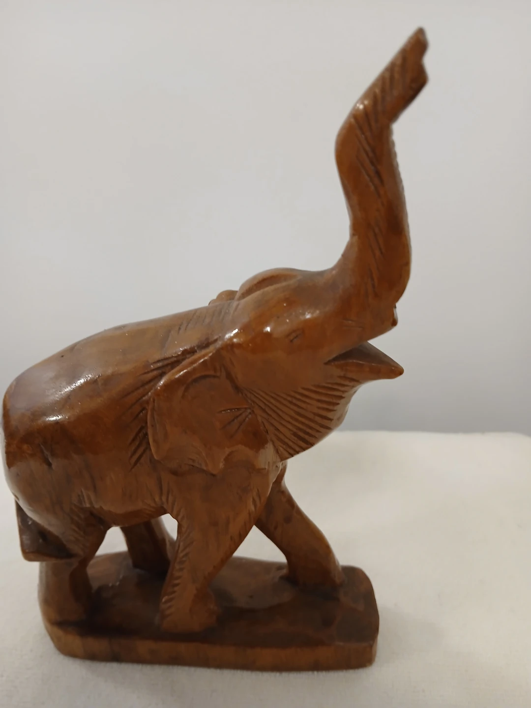 Wooden Elephant Figurine Carving. It's available. - photo 2