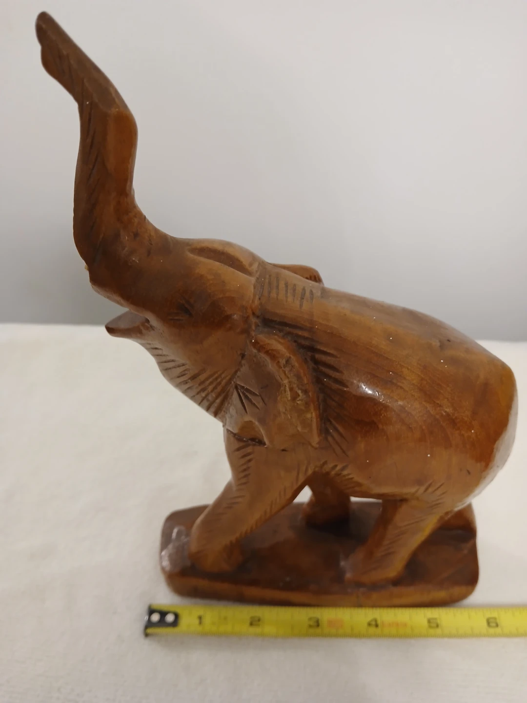 Wooden Elephant Figurine Carving. It's available. - photo 3