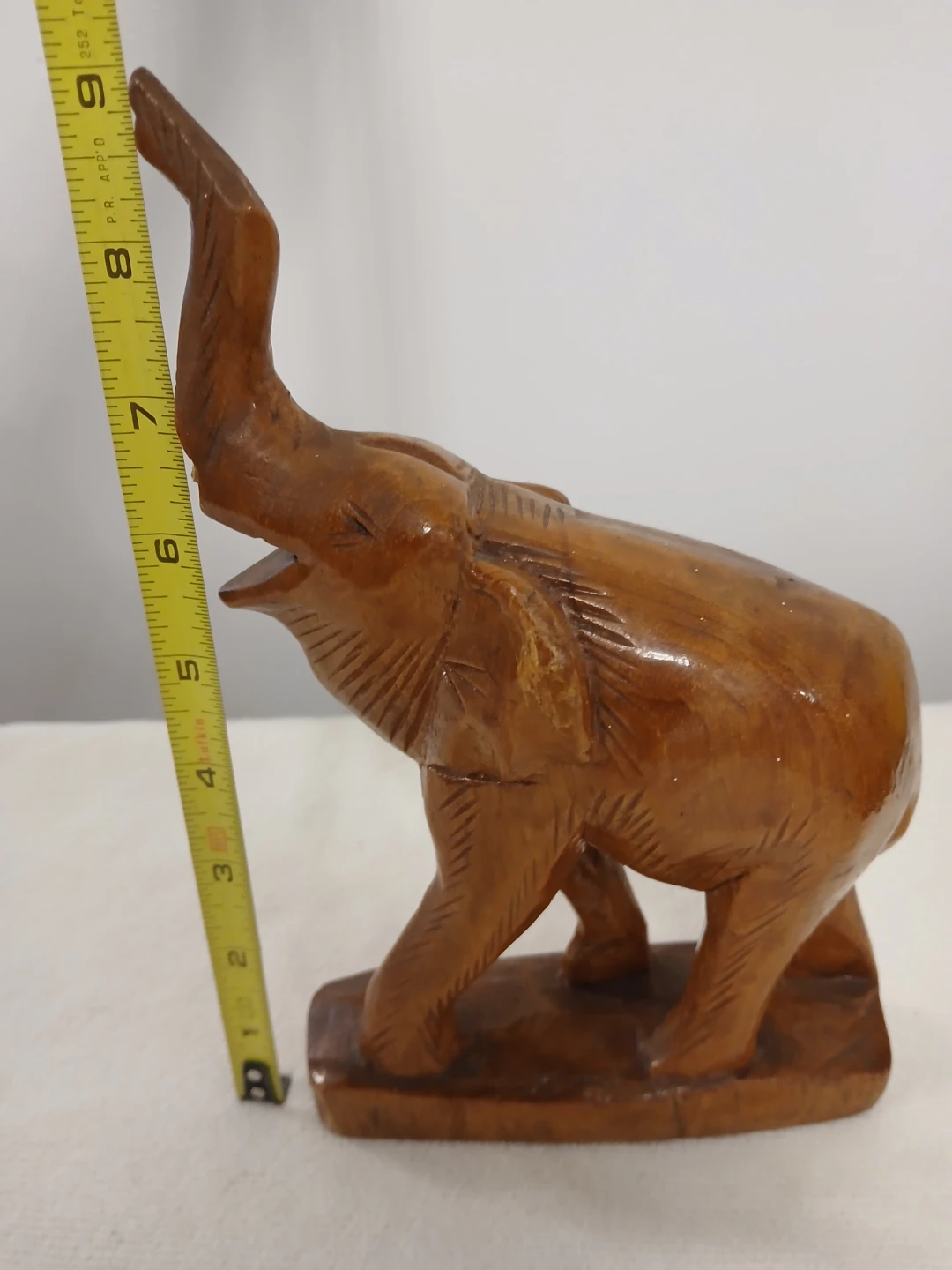 Wooden Elephant Figurine Carving. It's available. - photo 4