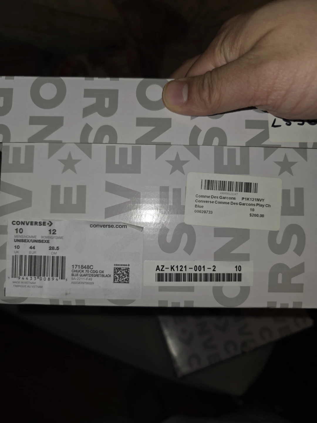 CDG Chuck 70 Size 10 Men's - photo 2