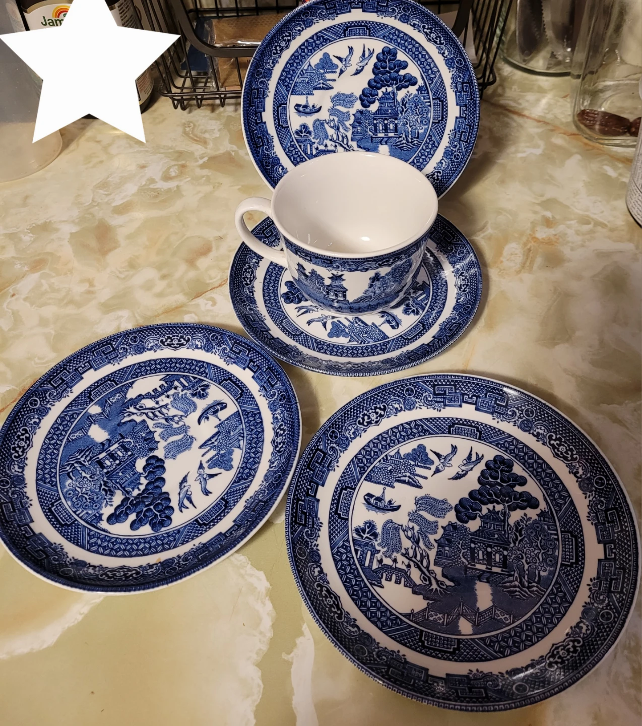 Blue Willow china - photo 2
