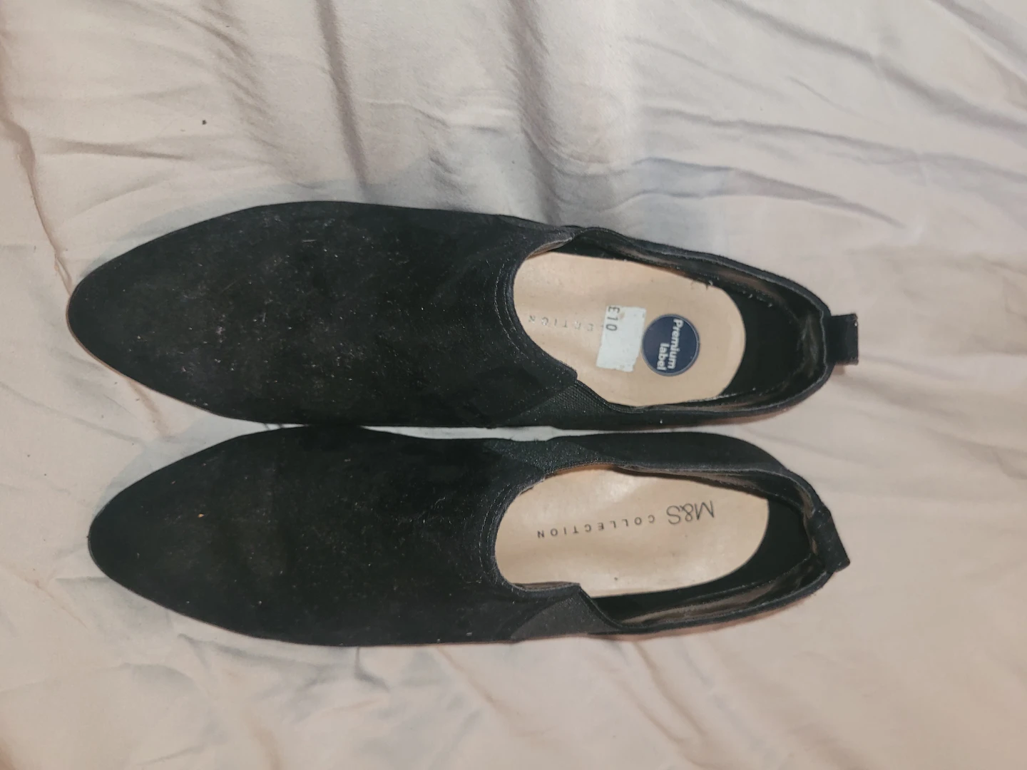 M&S Collection Black Suede Ankle Boots Size 5 - photo 2
