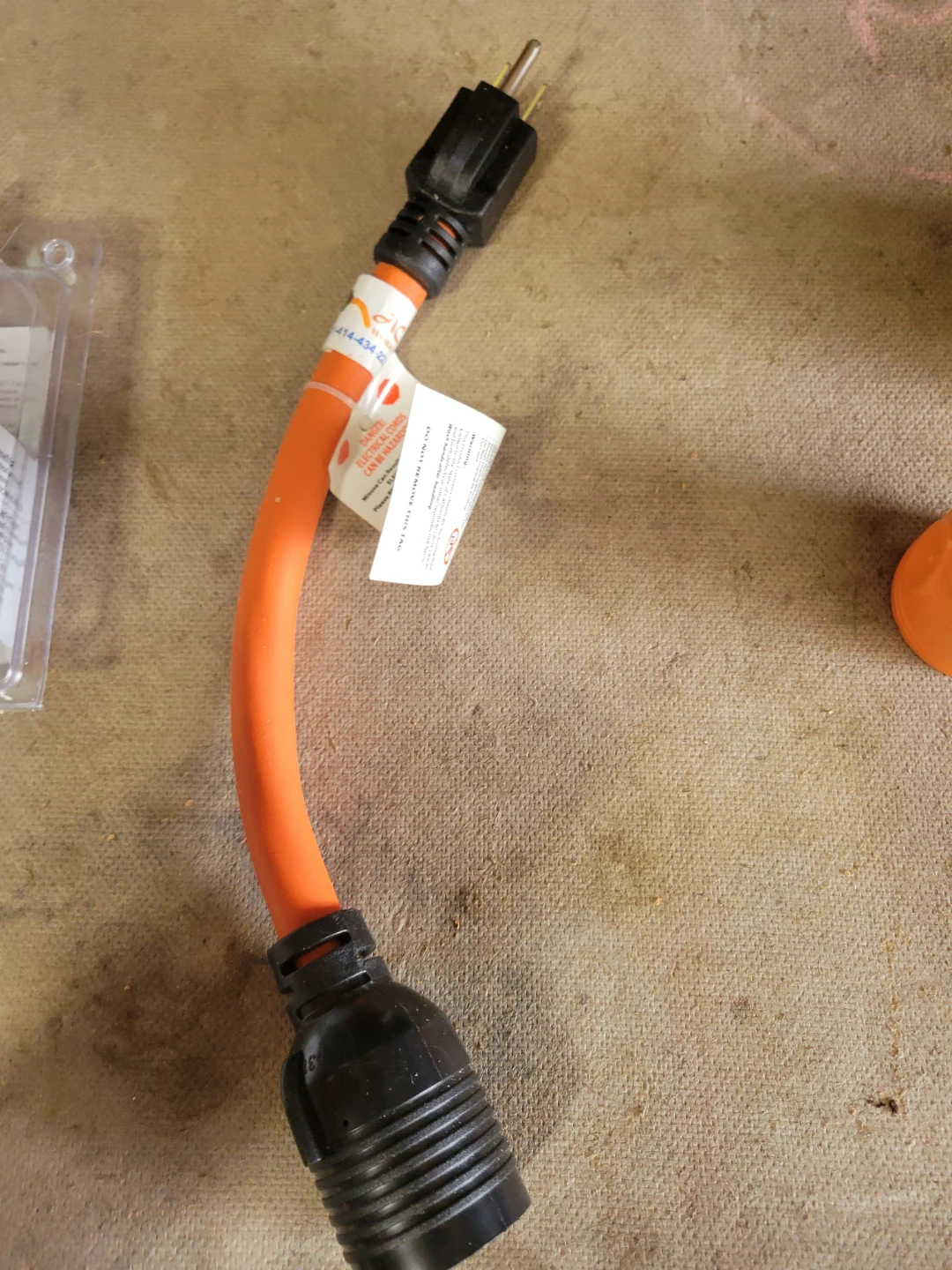 AC Works Orange Extension Cord Adapter - photo 2