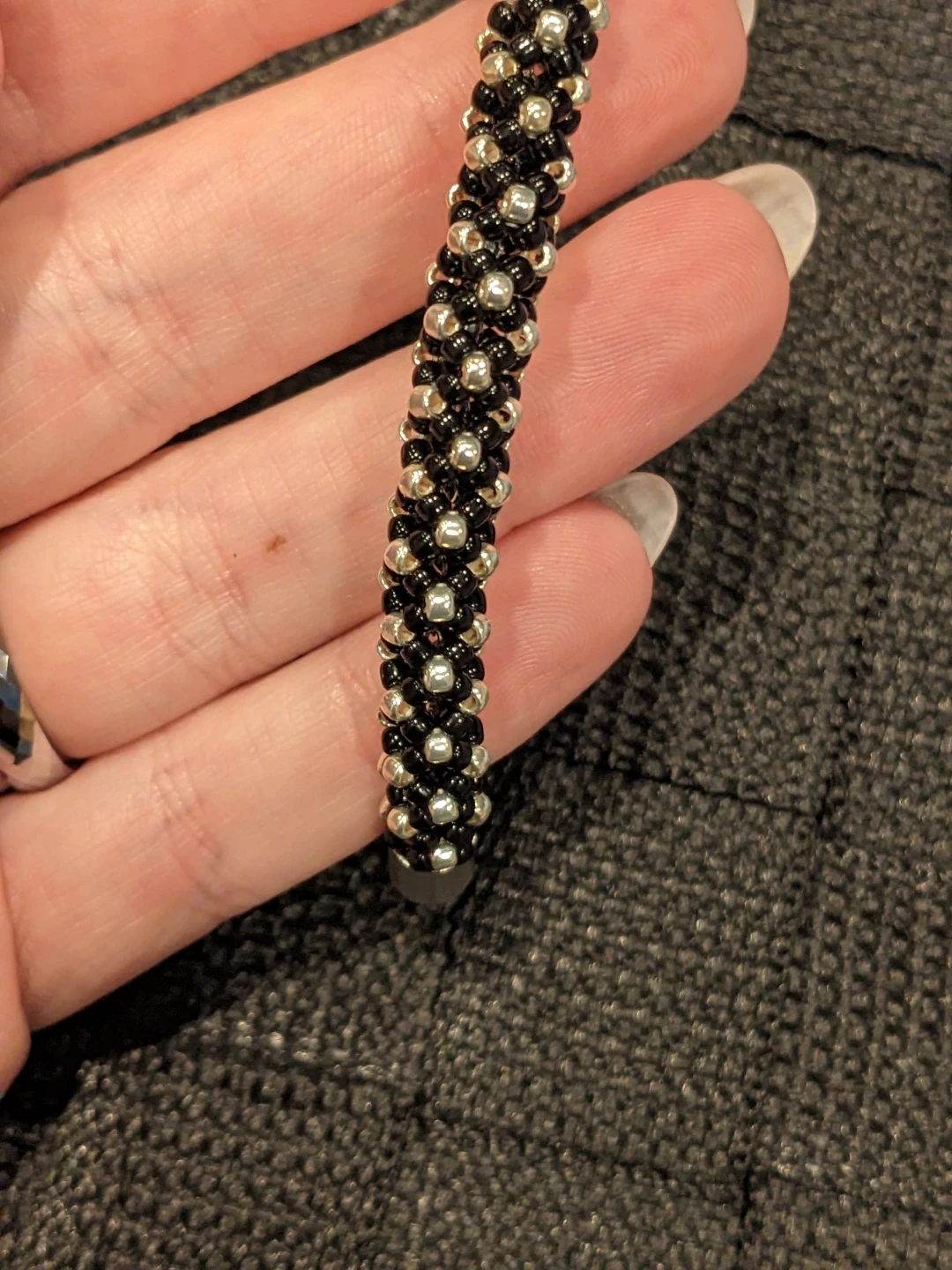 Chenille Stitch Beaded Bracelet - photo 4