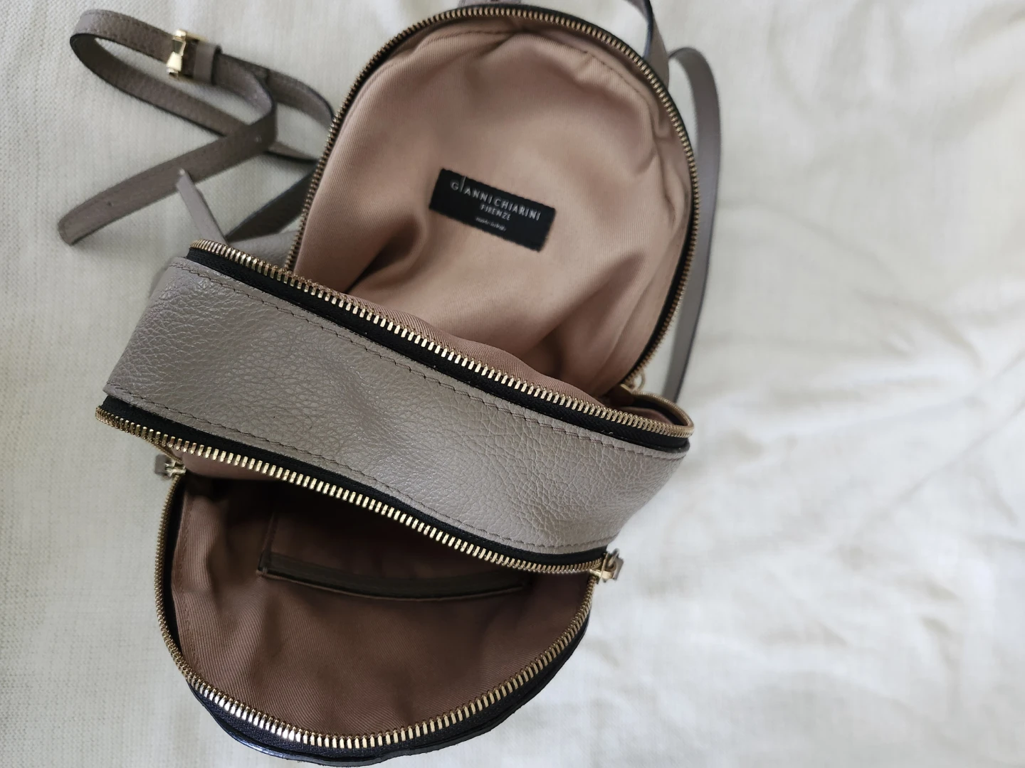 Gianni Chiarini Firenze Leather Backpack Grey - photo 3