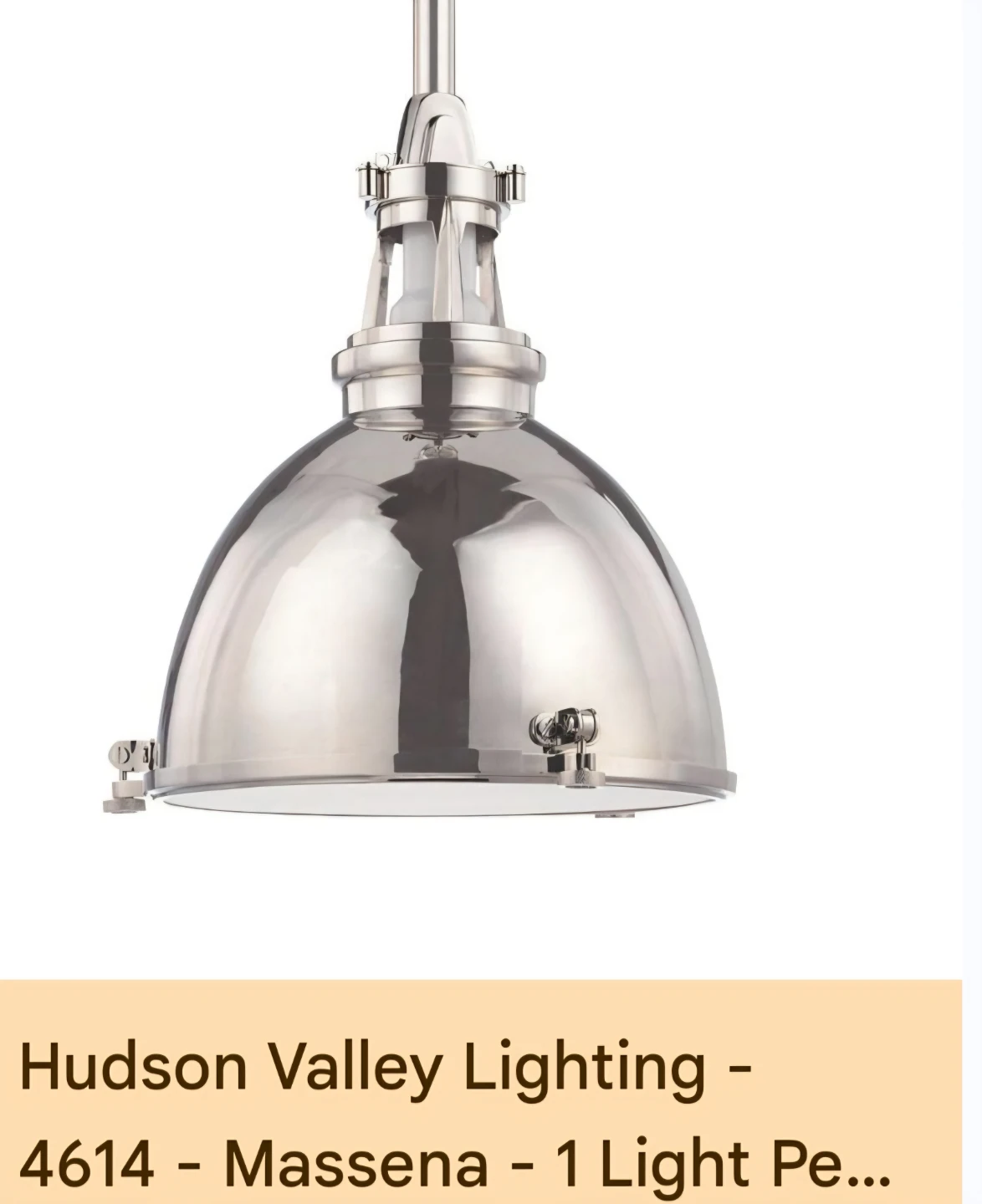 Hudson Valley Lighting Massena 1 Light Pendant