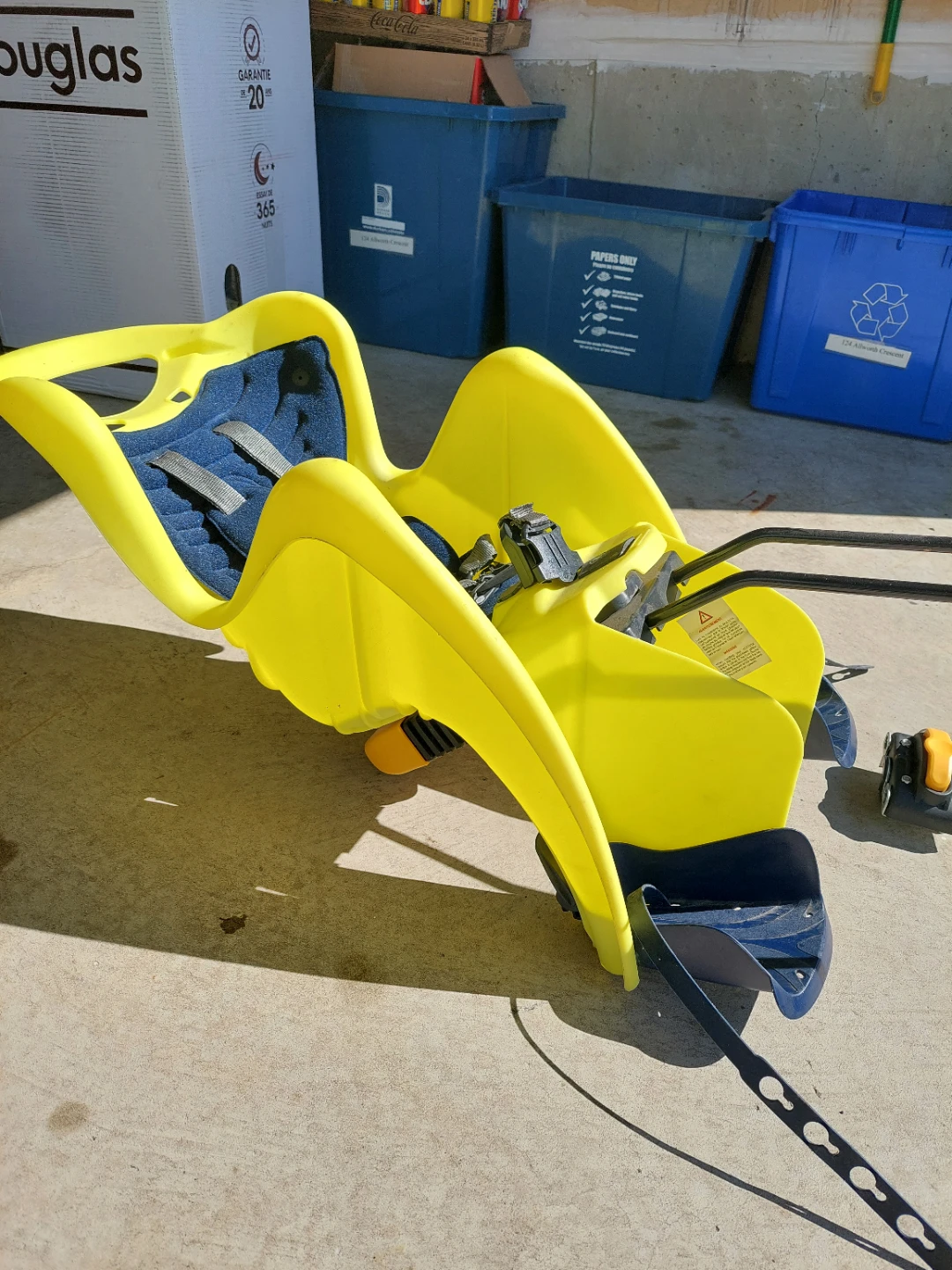 Yellow Rear-Mounted Bellelli/Mamma Cangura Child Bike Seat - photo 2