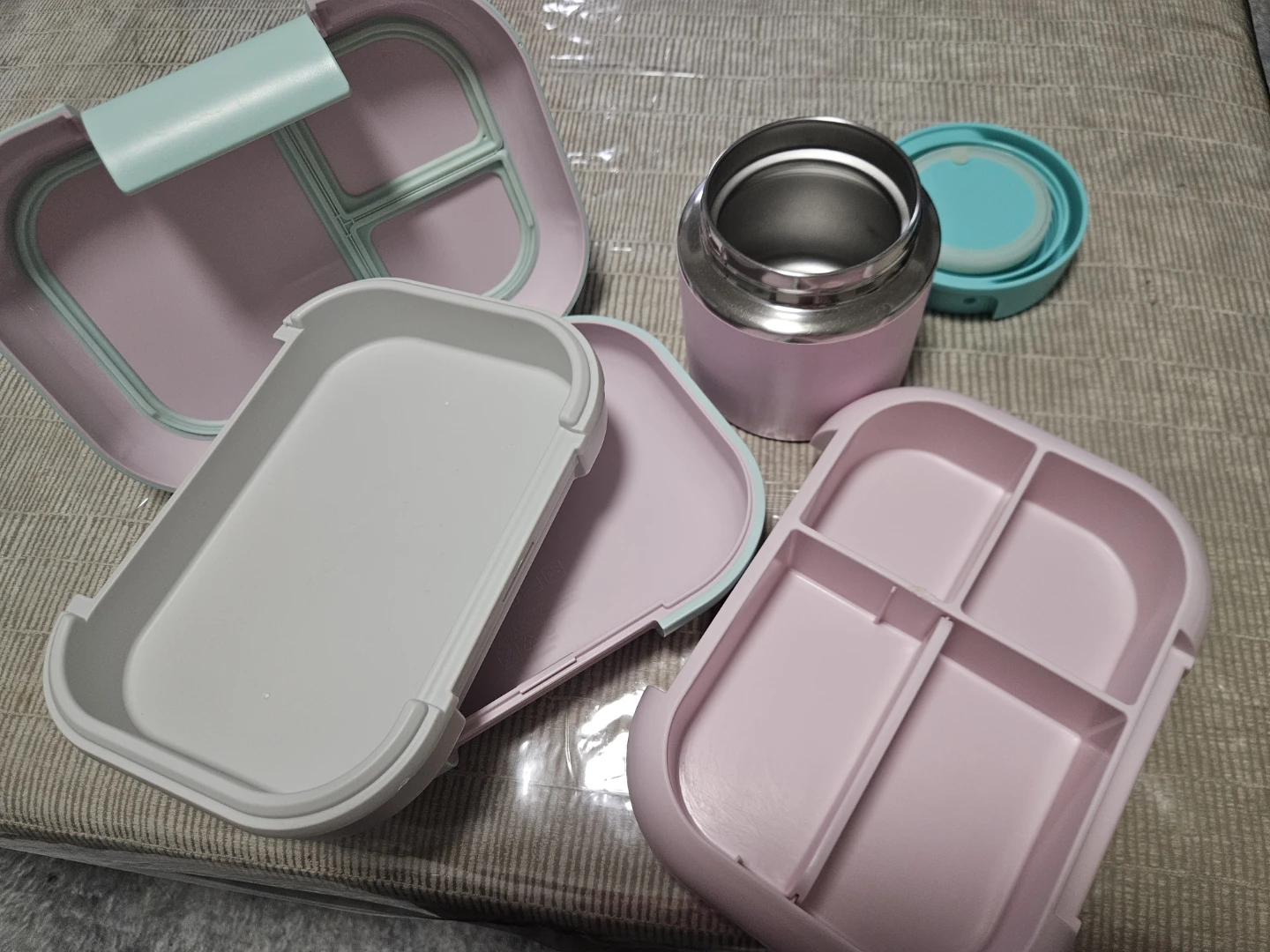 Bentgo Kids Lunch Box & Food Jar - Pink/Aqua - photo 2