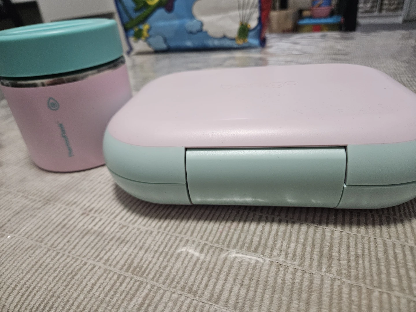 Bentgo Kids Lunch Box & Food Jar - Pink/Aqua - photo 3