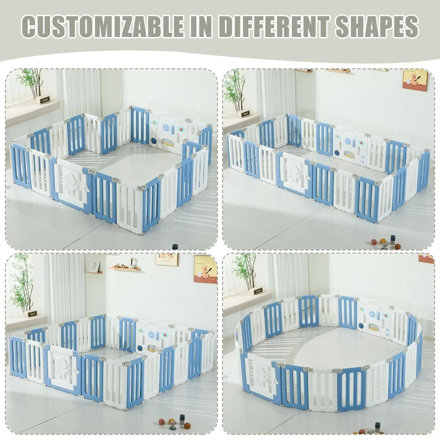 Baby Play Pen 22 Panels Toddler Safety Fence - photo 2