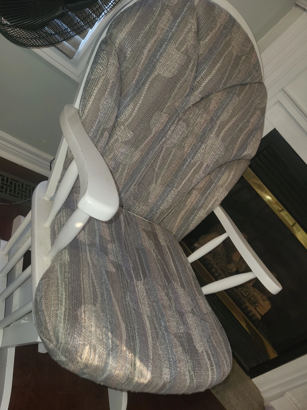 Upholstered Glider Rocking Chair