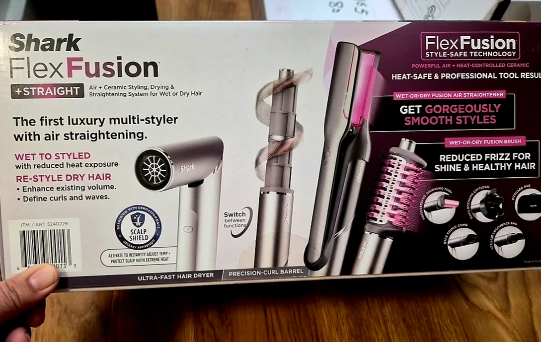Shark FlexFusion Hair Straightener & Dryer Set