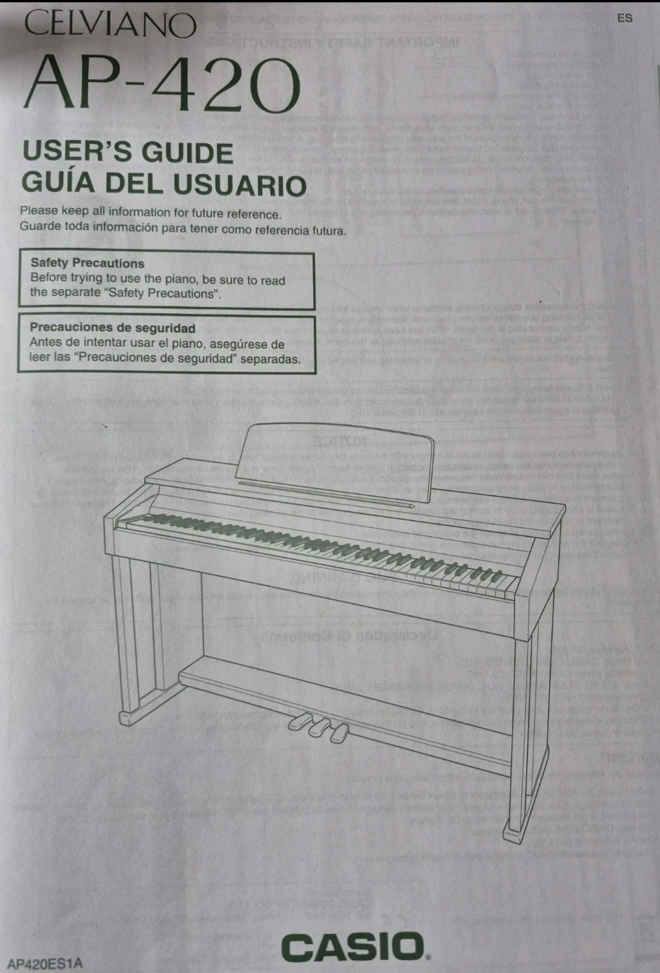 Casio Celviano AP-420 Digital Piano with Bench - photo 4