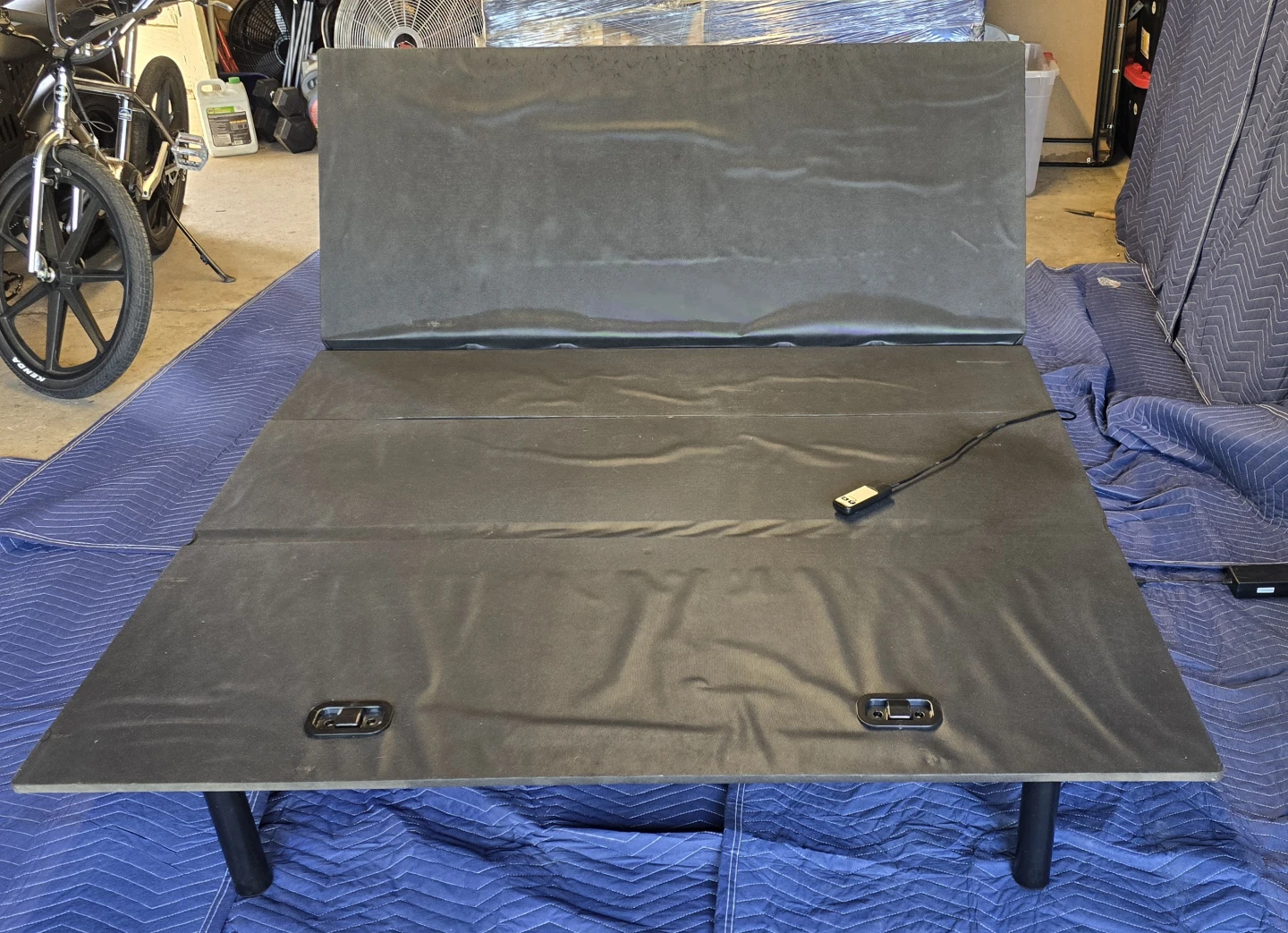 Electric Queen Adjustable Platform Bed Base w/ Remote