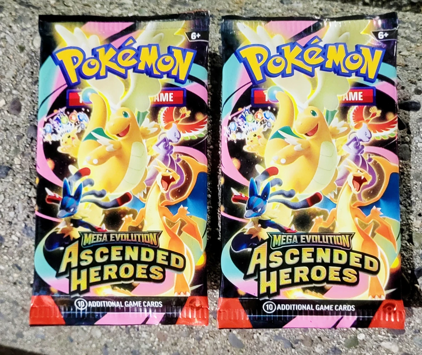 2x Pokemon Ascended Heroes Trading Card Game Booster Packs