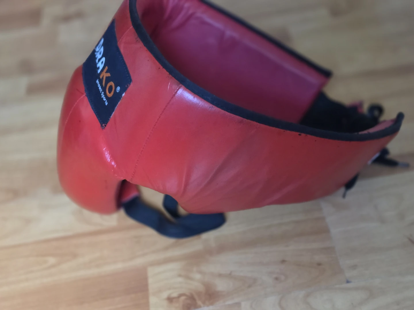 Drako Boxing Leather Groin Protector - Red - photo 2