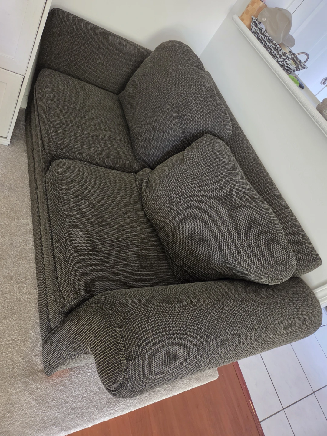 Dark Grey Fabric Sofa