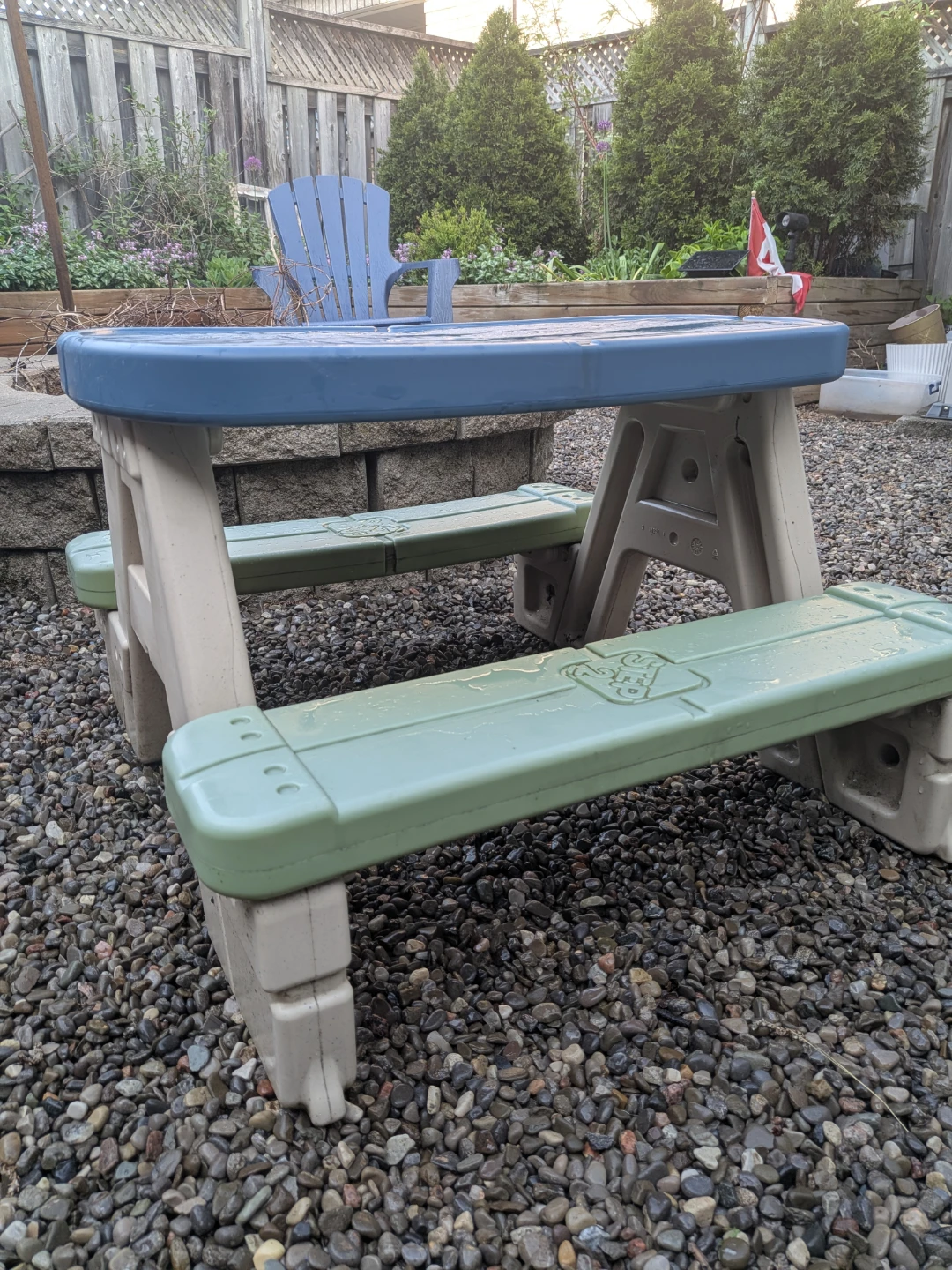 Step2 Kids Picnic Table with Attached Benches - photo 5
