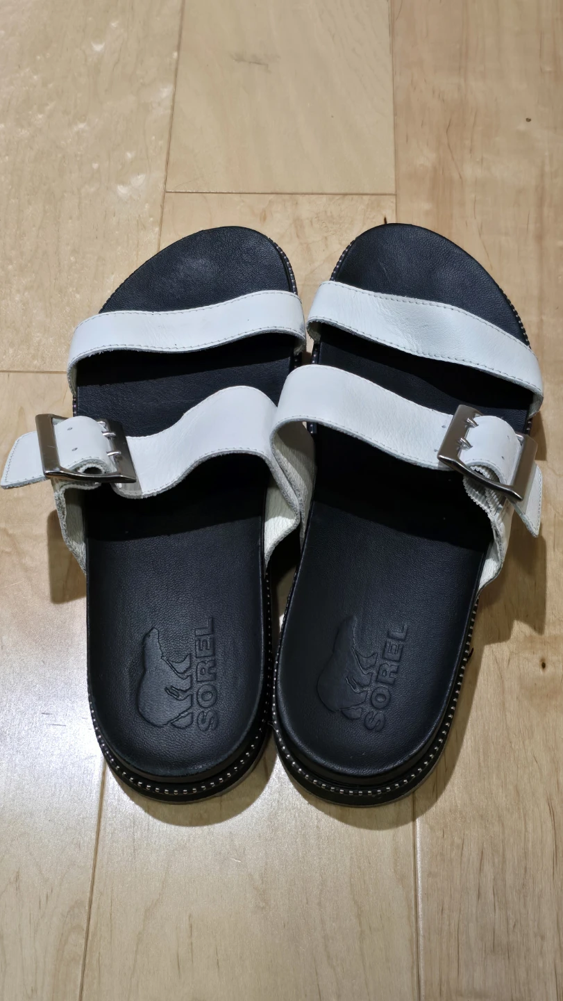 SOREL White & Black Slide Sandals - photo 2