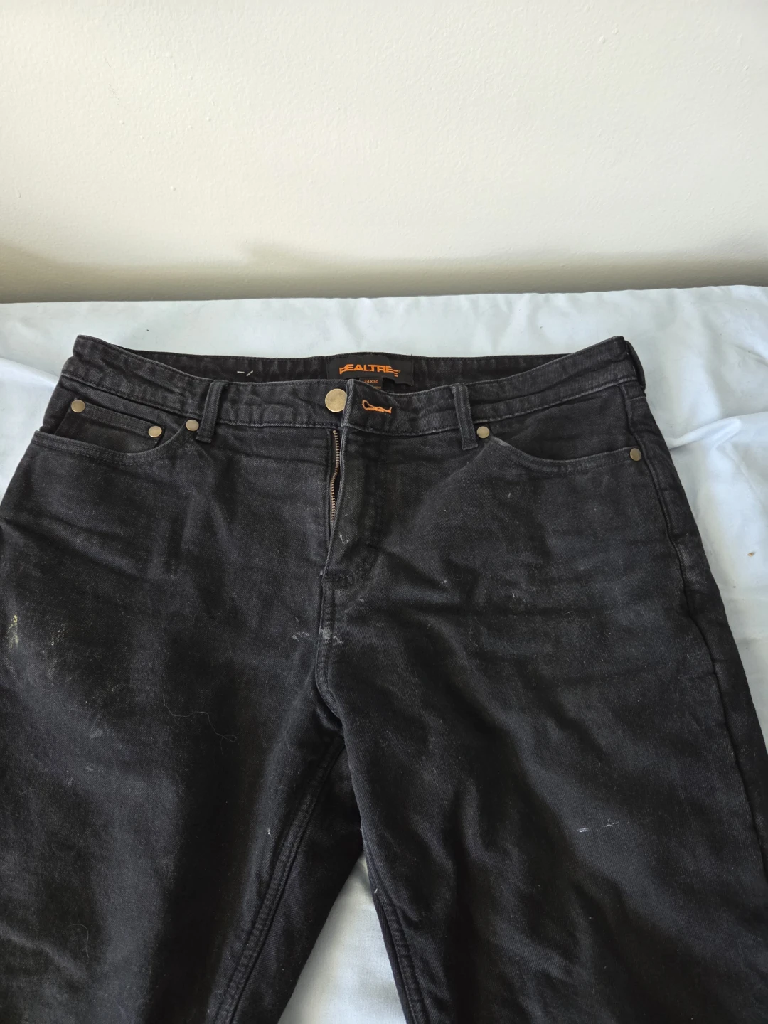 Flannel Lined Thick Denim mens jeans - photo 2