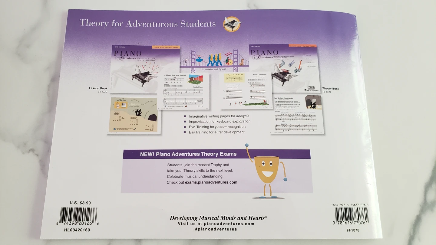 Piano Adventures Theory Book - Primer Level (Used) - photo 2