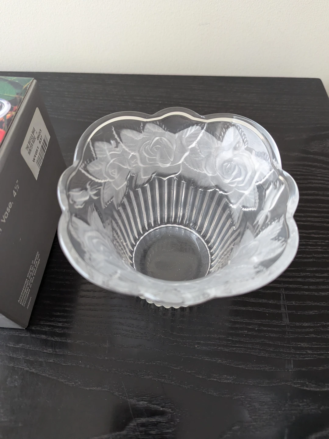 Mikasa Studio Nova Winter Rose Crystal  Potpourri Vase (New) - photo 2