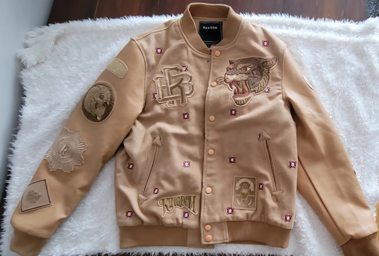 EUC REASON Varsity Jacket with Patches