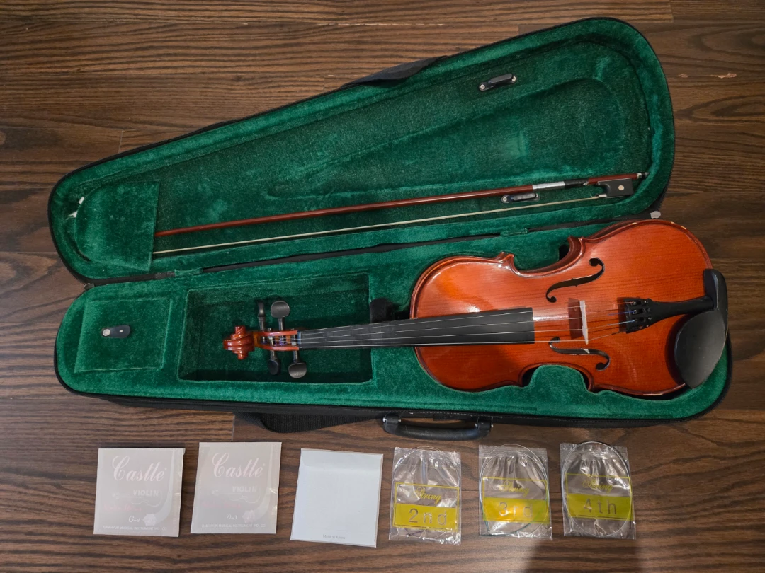 Violin with Case and Accessories