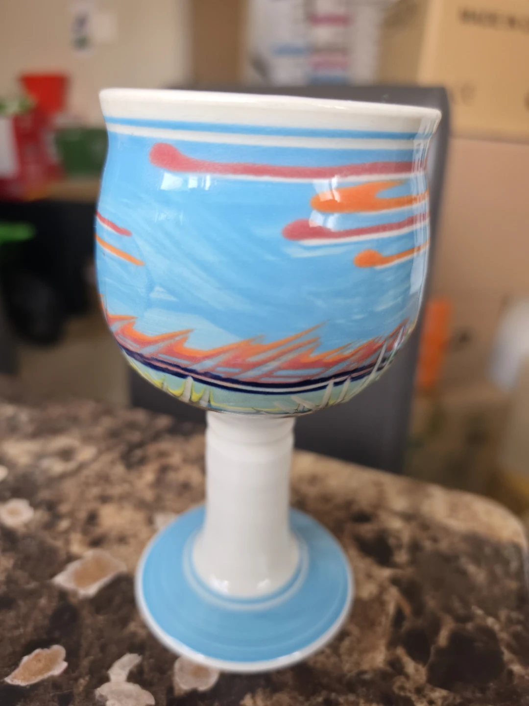 New Custom Ceramic Footed Mug, Multi-Purpose Dessert Cup