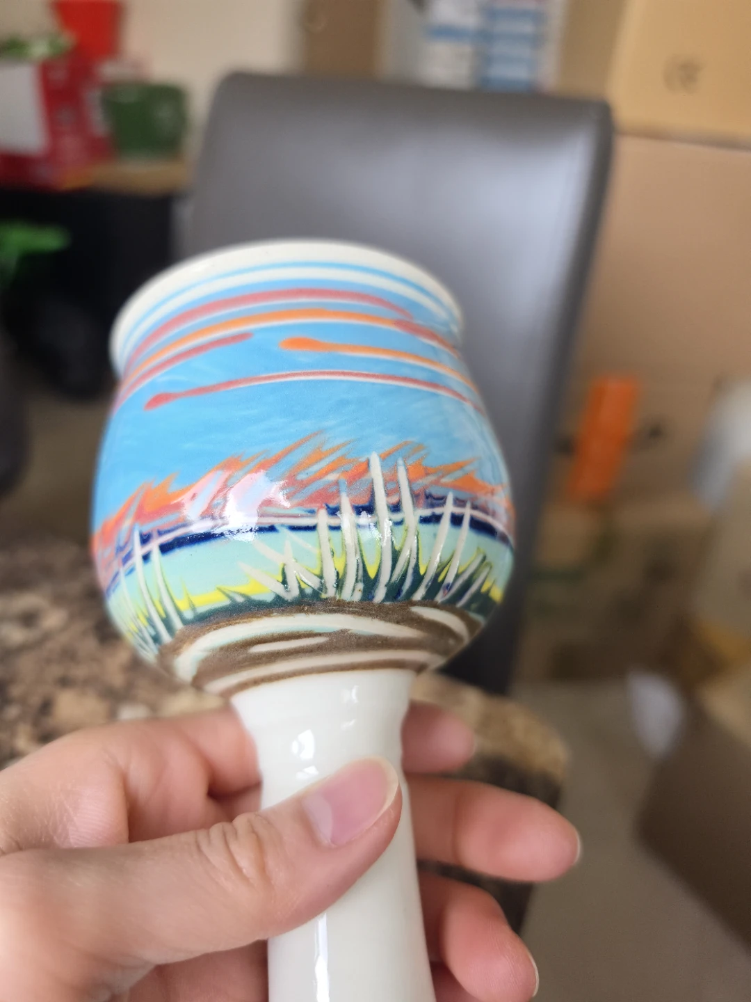 New Custom Ceramic Footed Mug, Multi-Purpose Dessert Cup - photo 5