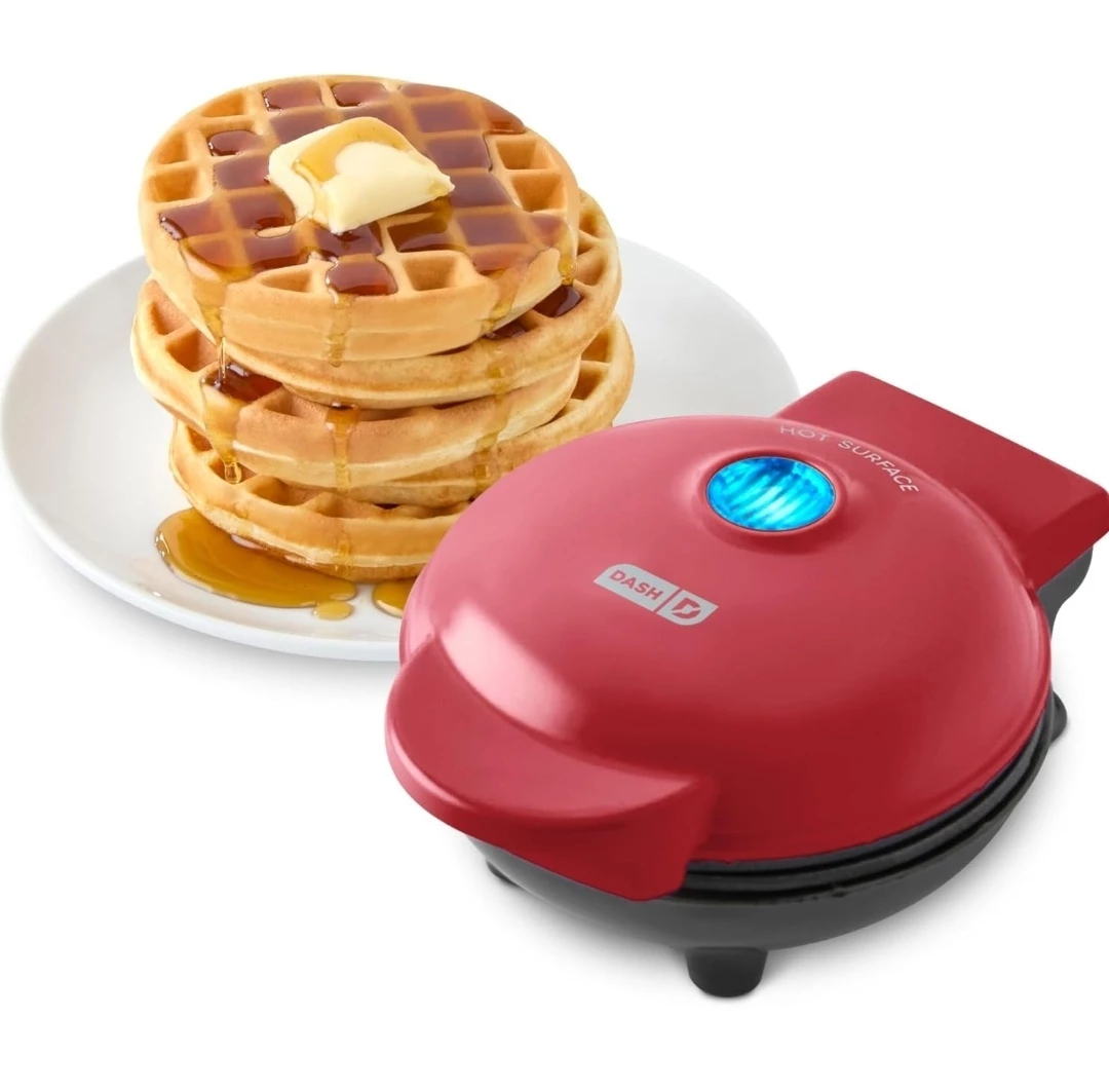 NEW Dash Mini Waffle Maker - Red - photo 4