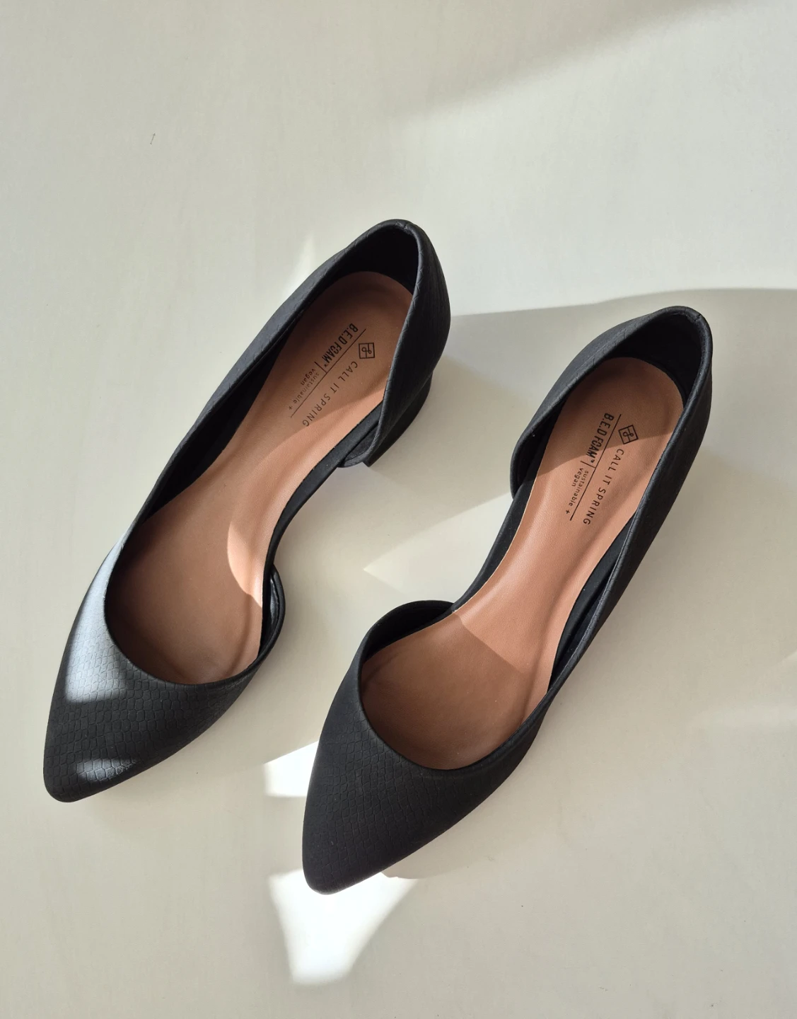 Call It Spring Black D'Orsay Heels