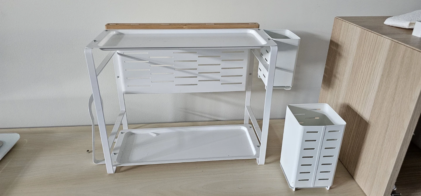 IKEA AVSTEG Kitchen Countertop Shelf Storage Organizer White - photo 2