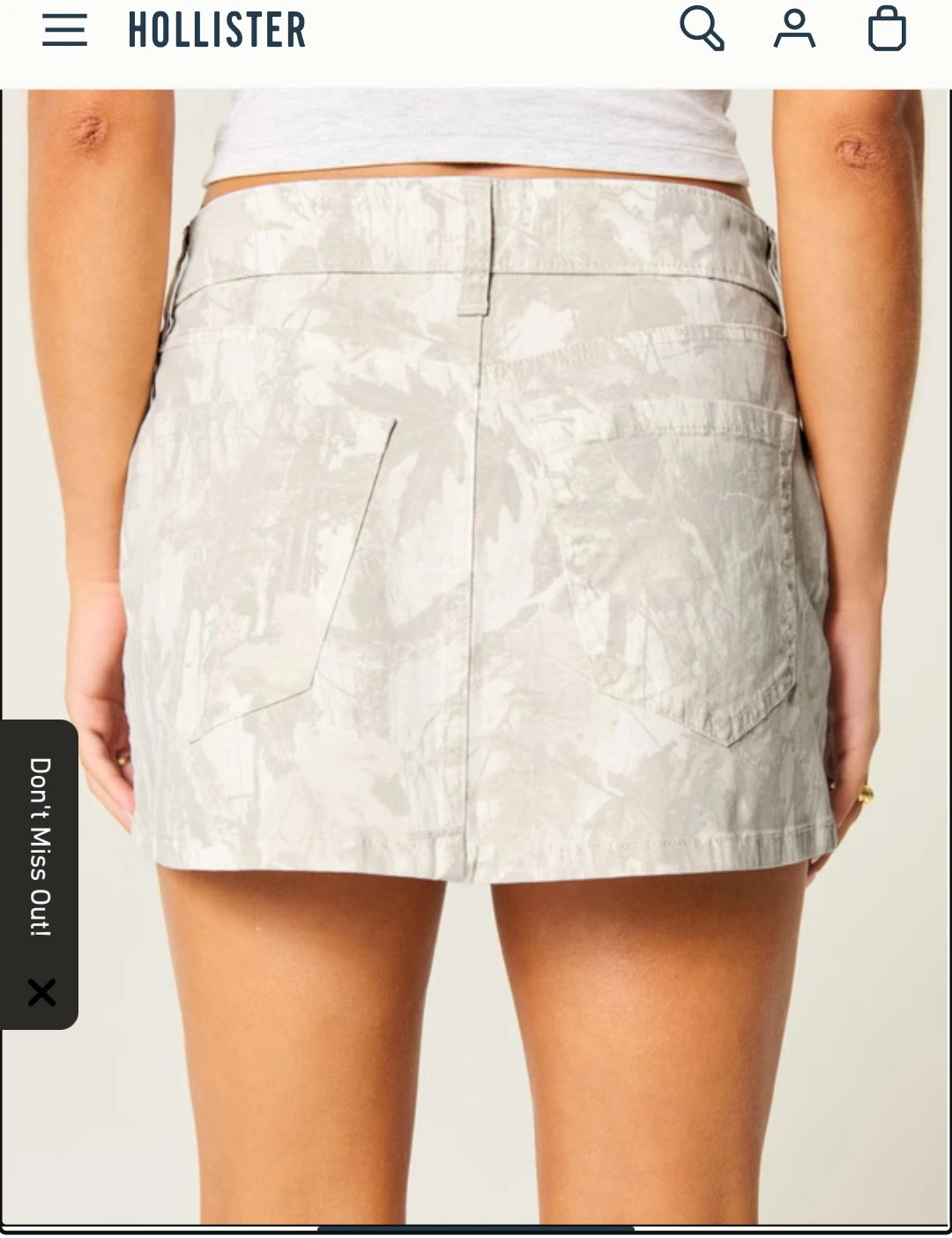 Hollister Twill Camo Mini Skirt - photo 2