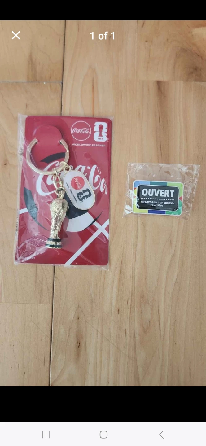 FIFA World Cup 2026 & Coca Cola Limited Thophy Key Chain, Pin
