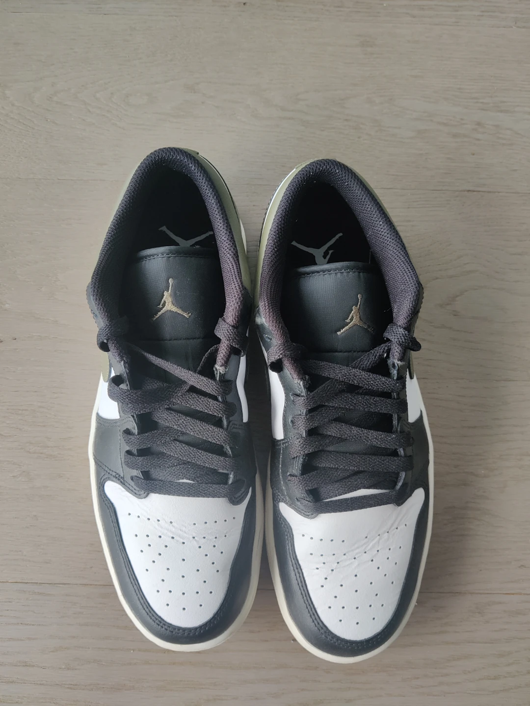Air Jordan 1 Low Black Olive Sneakers - photo 5