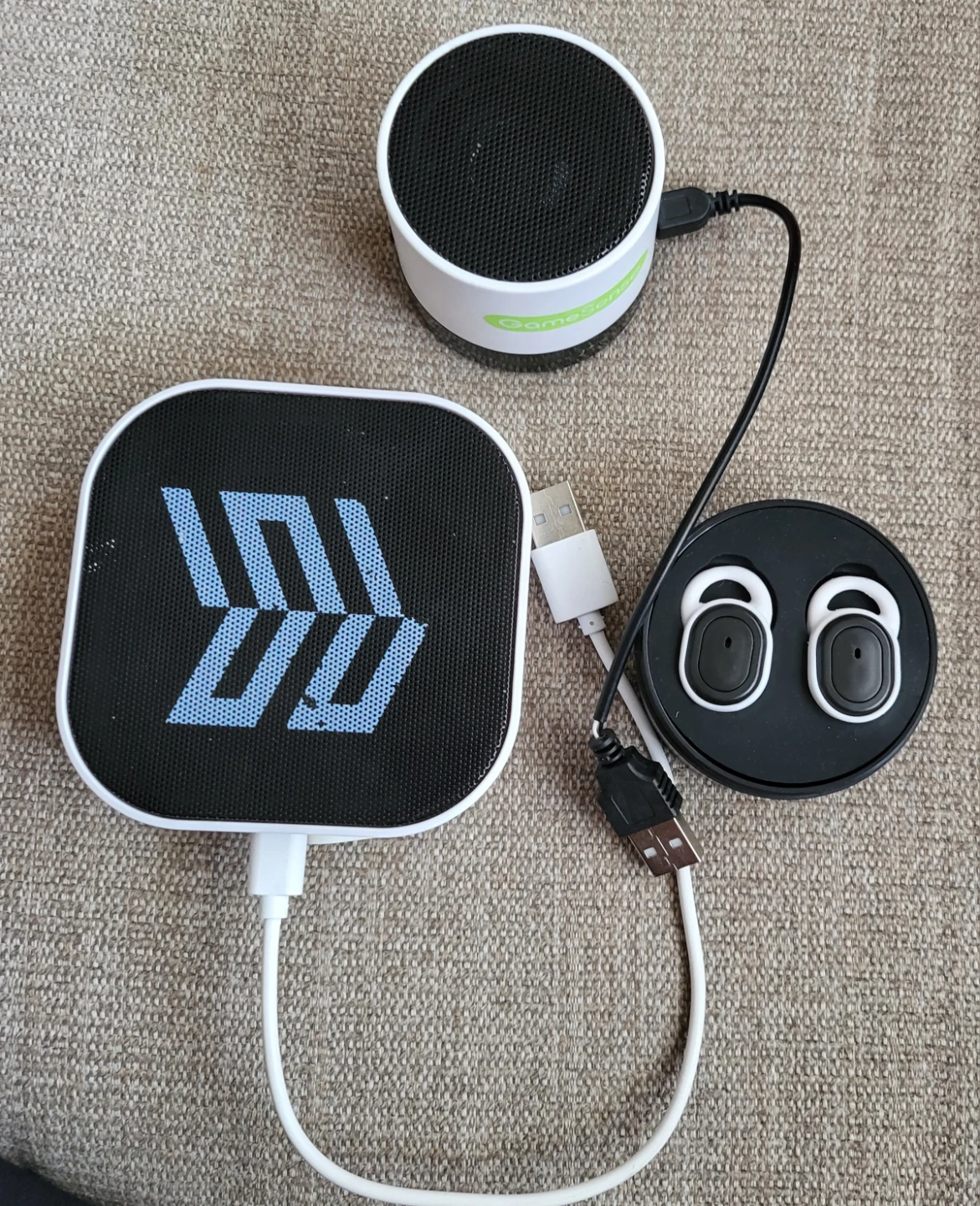 Bluetooth speakers and earbuds