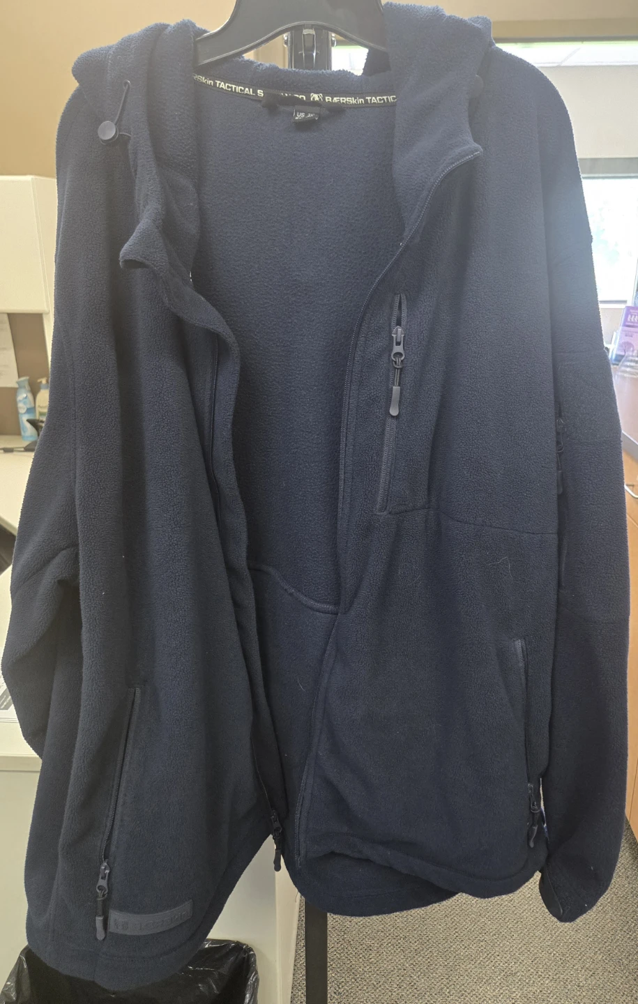 Baerskin Men's Fleece Full Zipper Hoodie 4.0.  Navy Blue 3XL. - photo 2